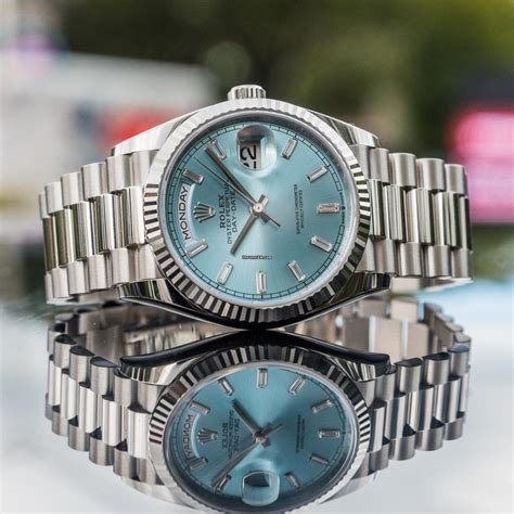 rolex day date 36mm blue dial